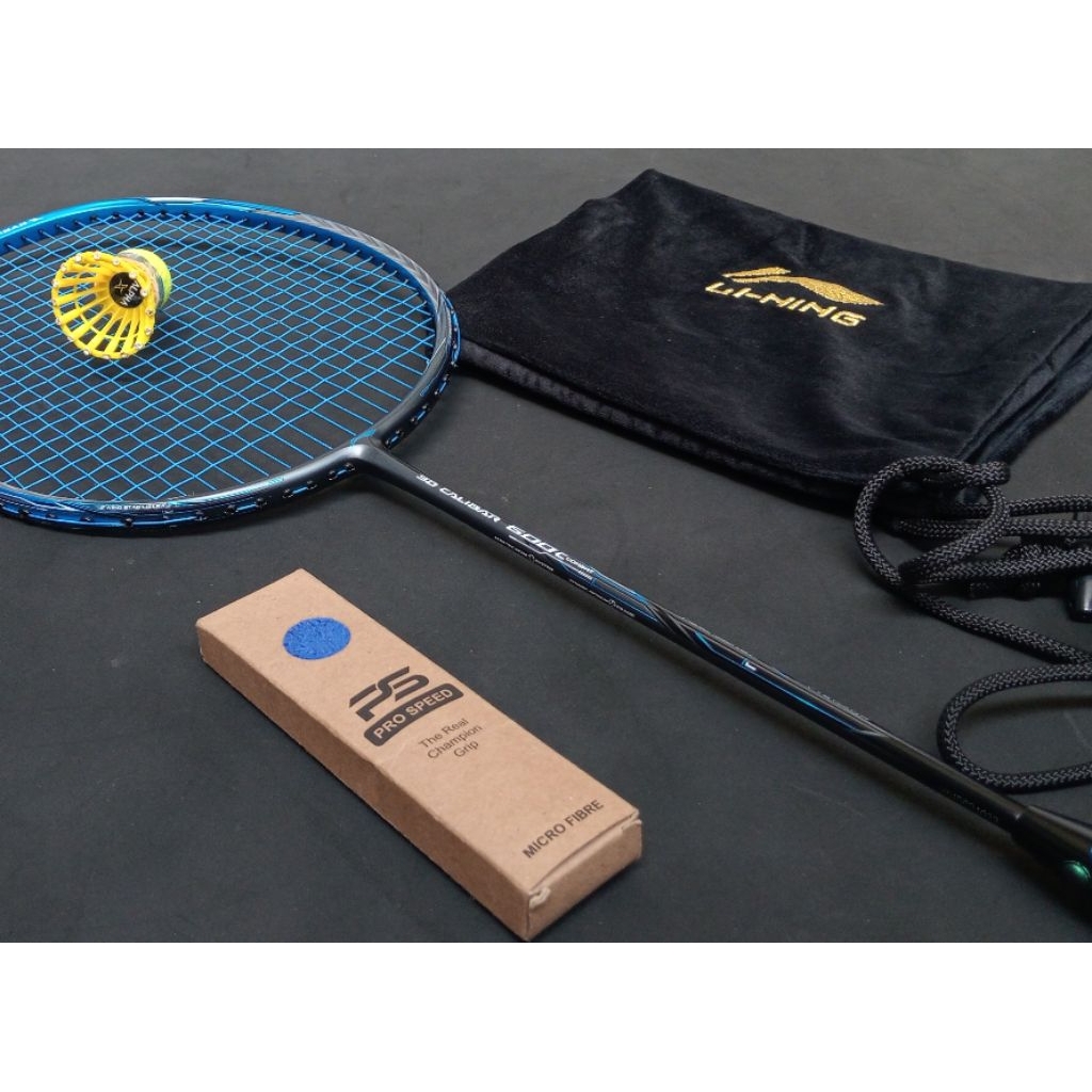 Raket badminton bekas second original lining 3d calibar 600c combat