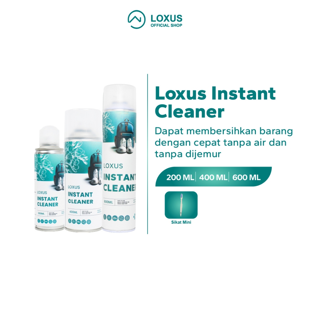 Loxus Instant Cleaner Pembersih Tas Sepatu Dinding Dan Interior
