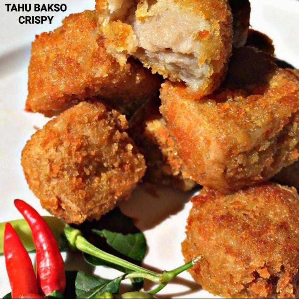 2 pcs Aneka frozen Tahu Bakso Crispy Galantin ayam dan Risol Ayam