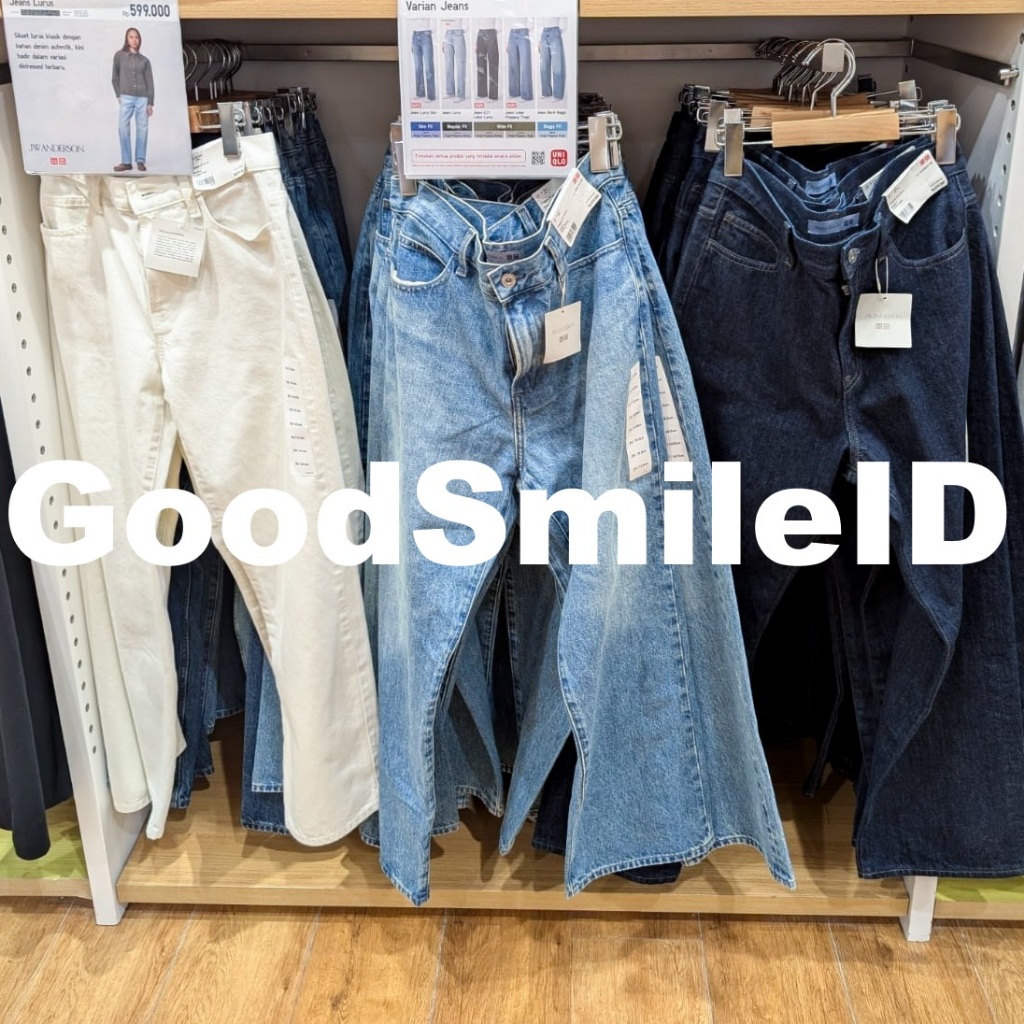 SALE Women Jeans Lurus JWA JW Anderson Celana Panjang Denim Straight Wanita UNIQLO