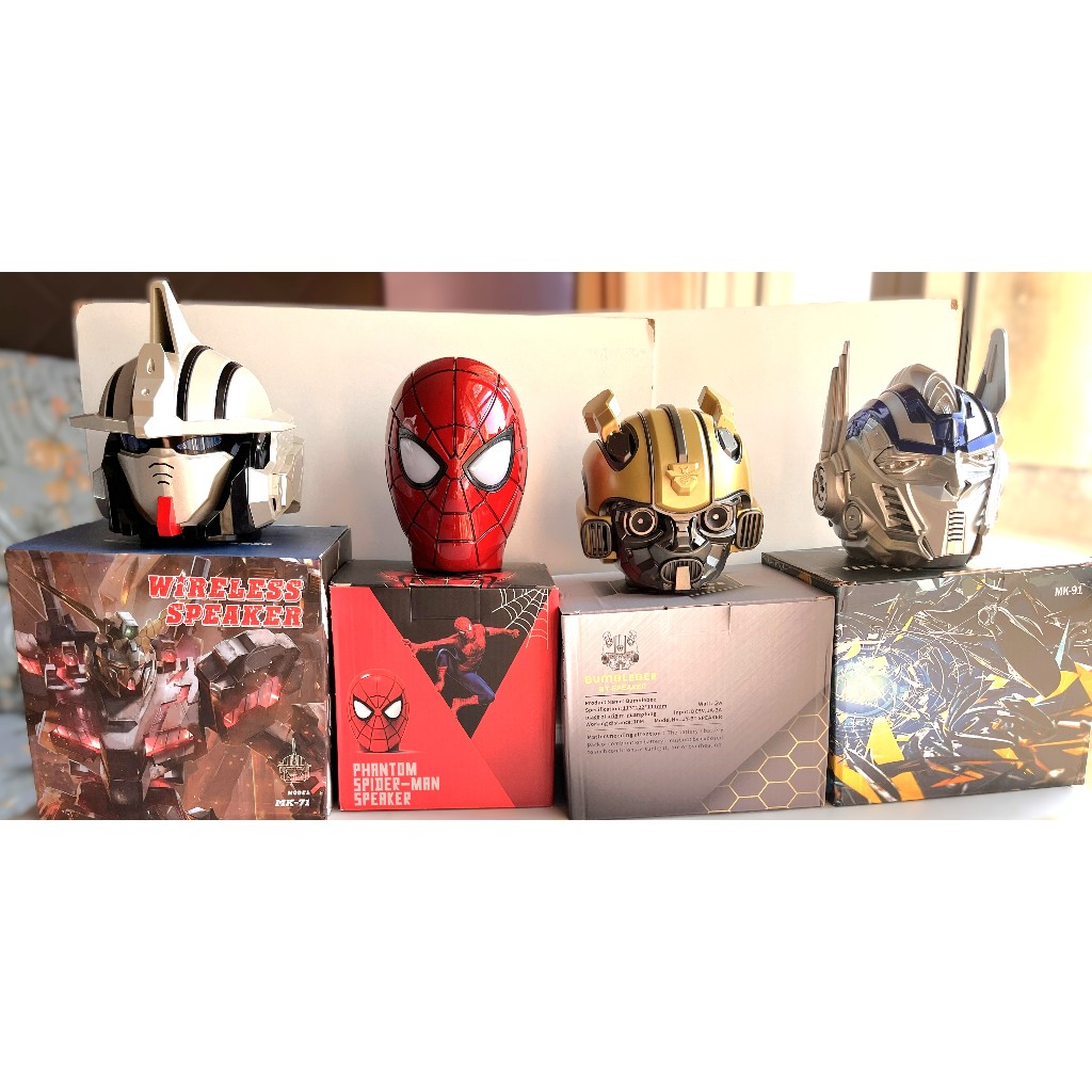 Speaker Bluetooth Karakter Superhero Iron Man & Bumblebee – Mini Portable Audio