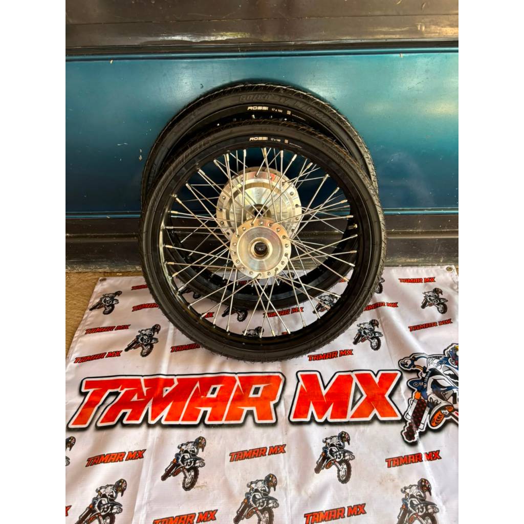 Set Roda Cacing Vario 110,Beat Ring 17 Roda Set Velg Jari jari Vario Ban  cacing Baru