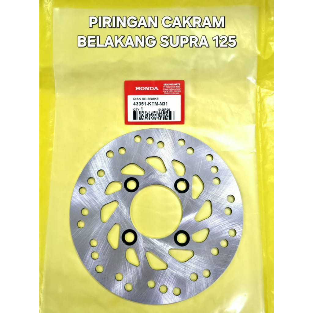 PIRINGAN CAKRAM BELAKANG SUPRA 125 43351-KTM-N31