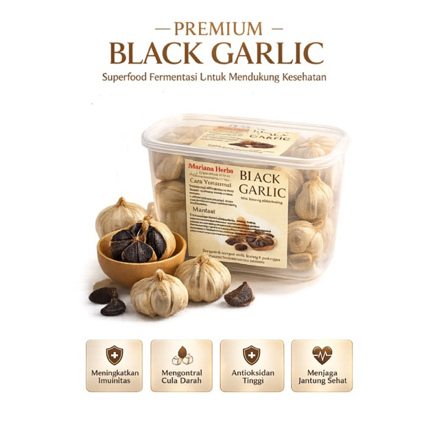 Black garlic kating 1 kg herbal alami buat kesehatan