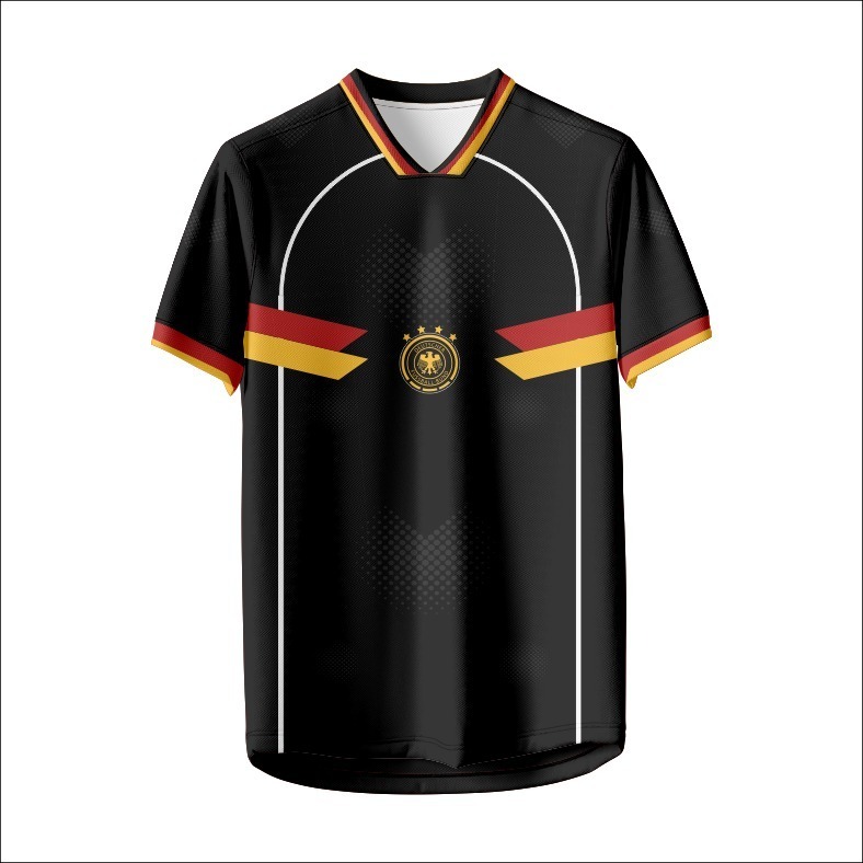jersey piala dunia timnas jerman away hitam 2026 unisex