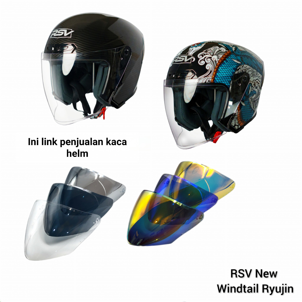 Kaca helm RSV New Windtail  Visor helm RSV New Windtail Ryujin