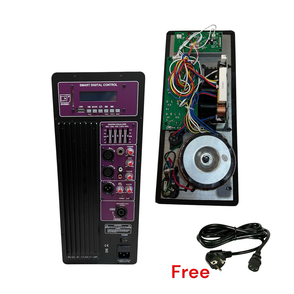 Modul Speaker / Kit Power Unggu 1638cm Bluetooth , USB , Equalizer , Echo