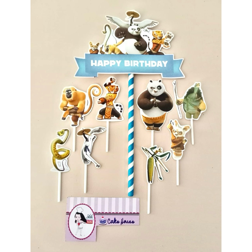 Cake topper kungfu panda /  hiasan kue kungfu panda