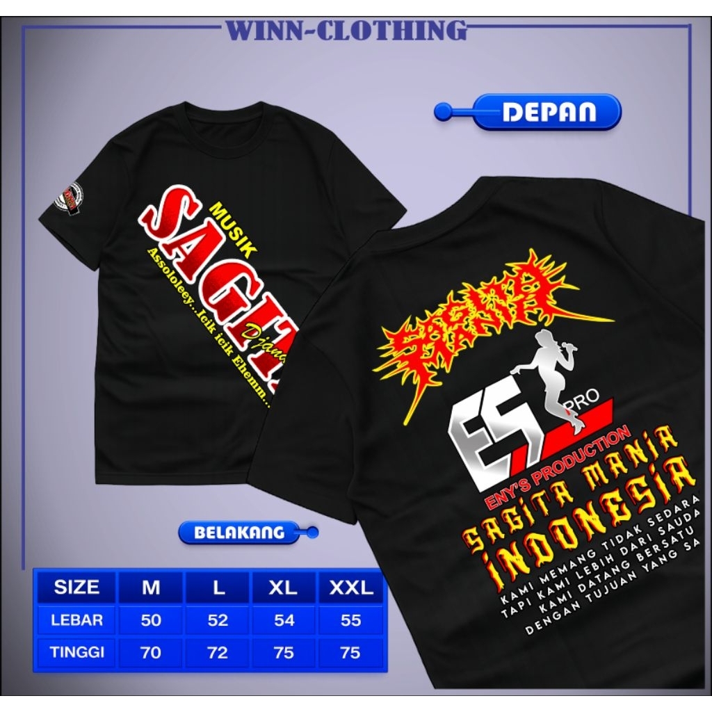 KAOS T-SHIRT SAGITA KAOS VIRAL TERBARU