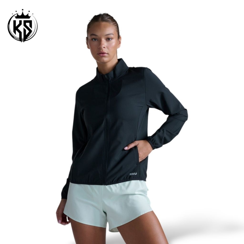 2XU Aero Jacket Women's Black Silver Reflective