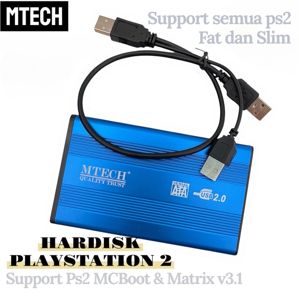 Harddisk / Hdd eksternal ps2 250gb Update terbaru