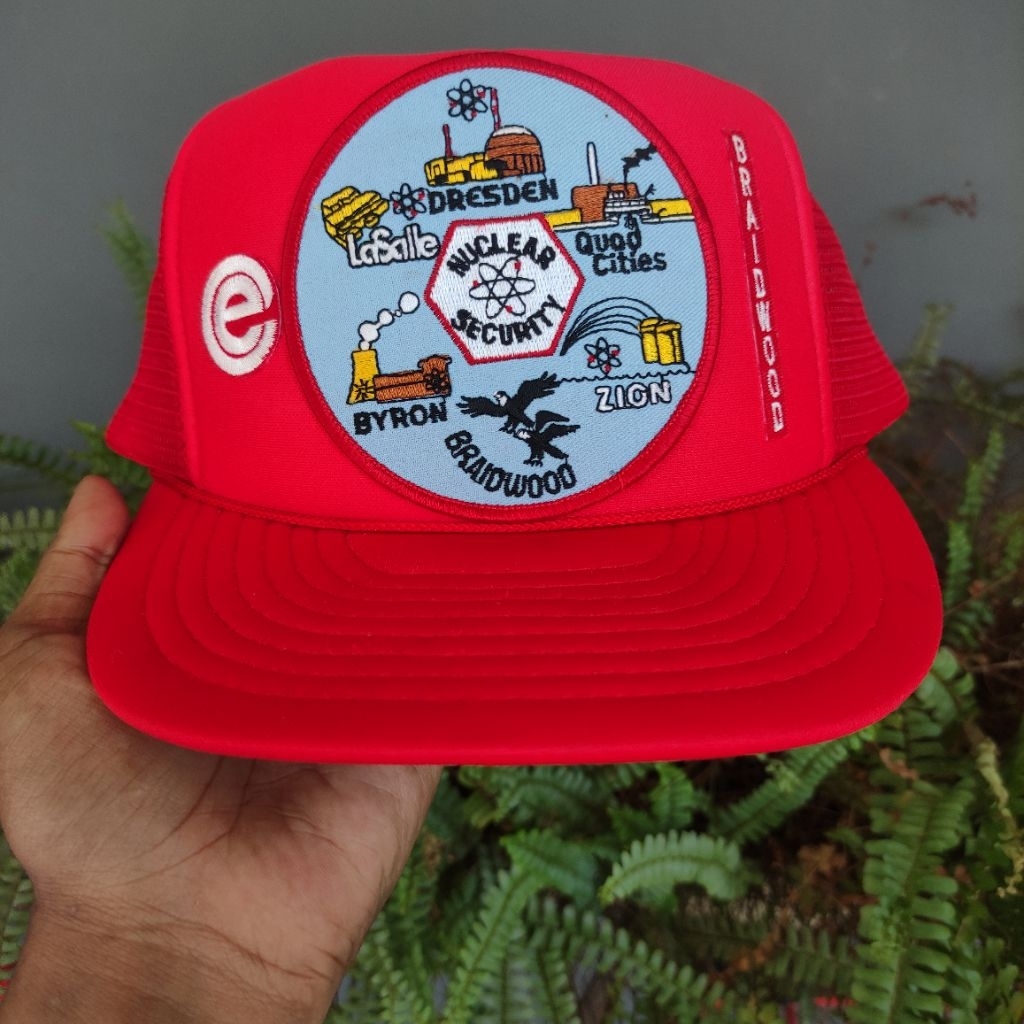 TOPI VINTAGE BRAIDW00D PATCH TRUCKER