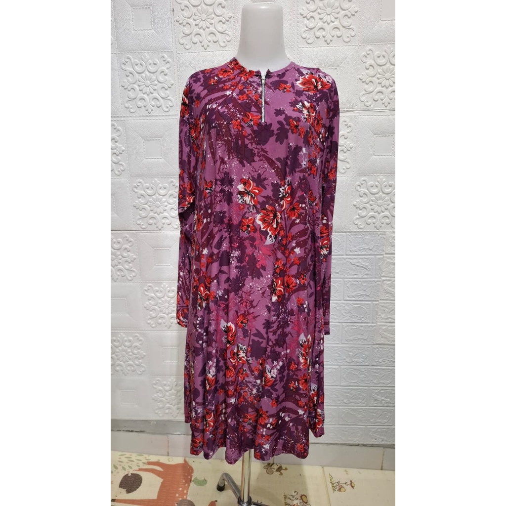 TUNIK TSANIA BAHAN JERSEY KOREA SUPER JUMBO