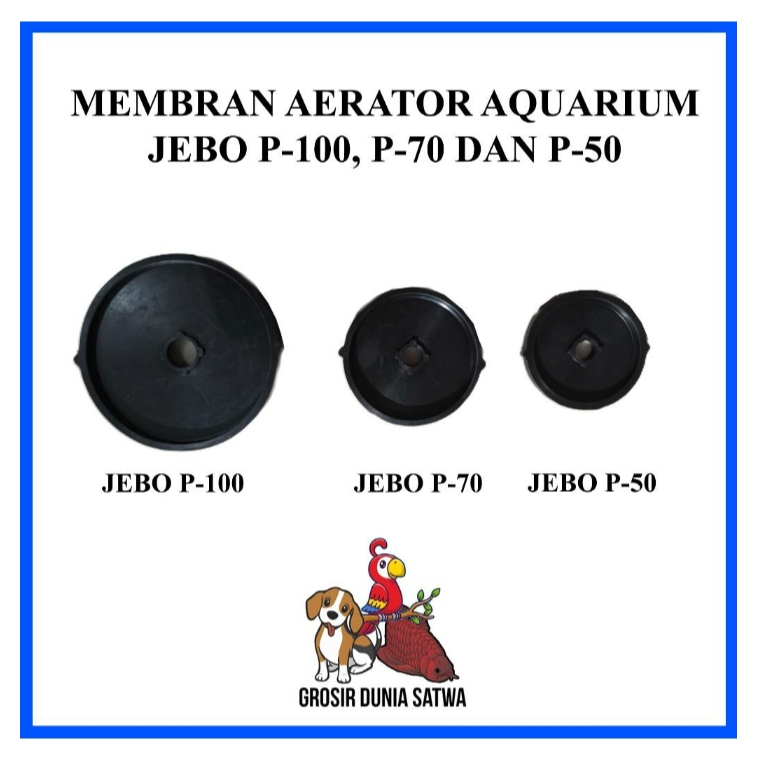Karet Membran Diafragma JEBO P 100 70 50 Sparepart Aerator JEBO - P-100