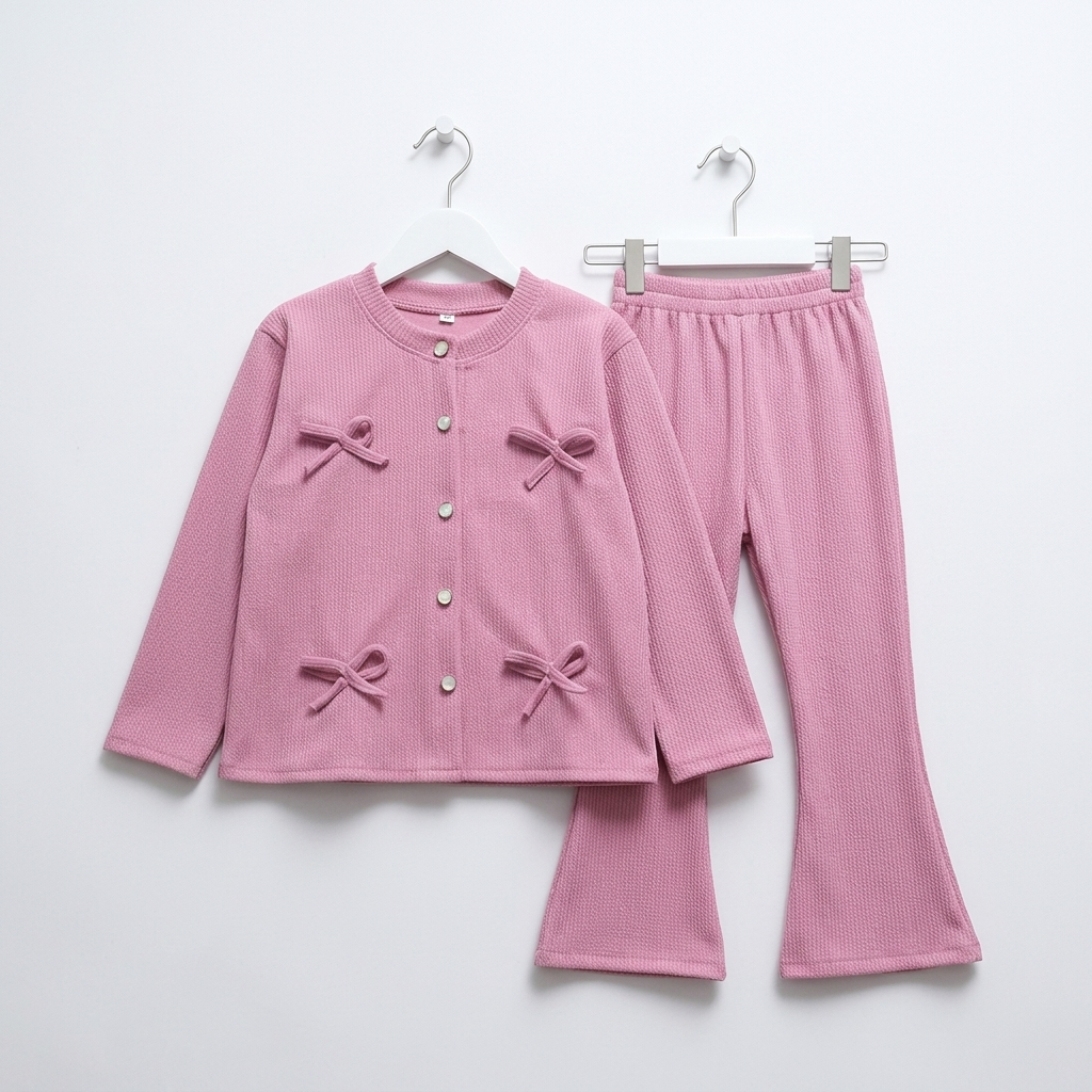 Zane Store - Dawiya oneset knitt anak / Ribbon knitt baju anak permpuan ootd lucu / oneset knitt pre