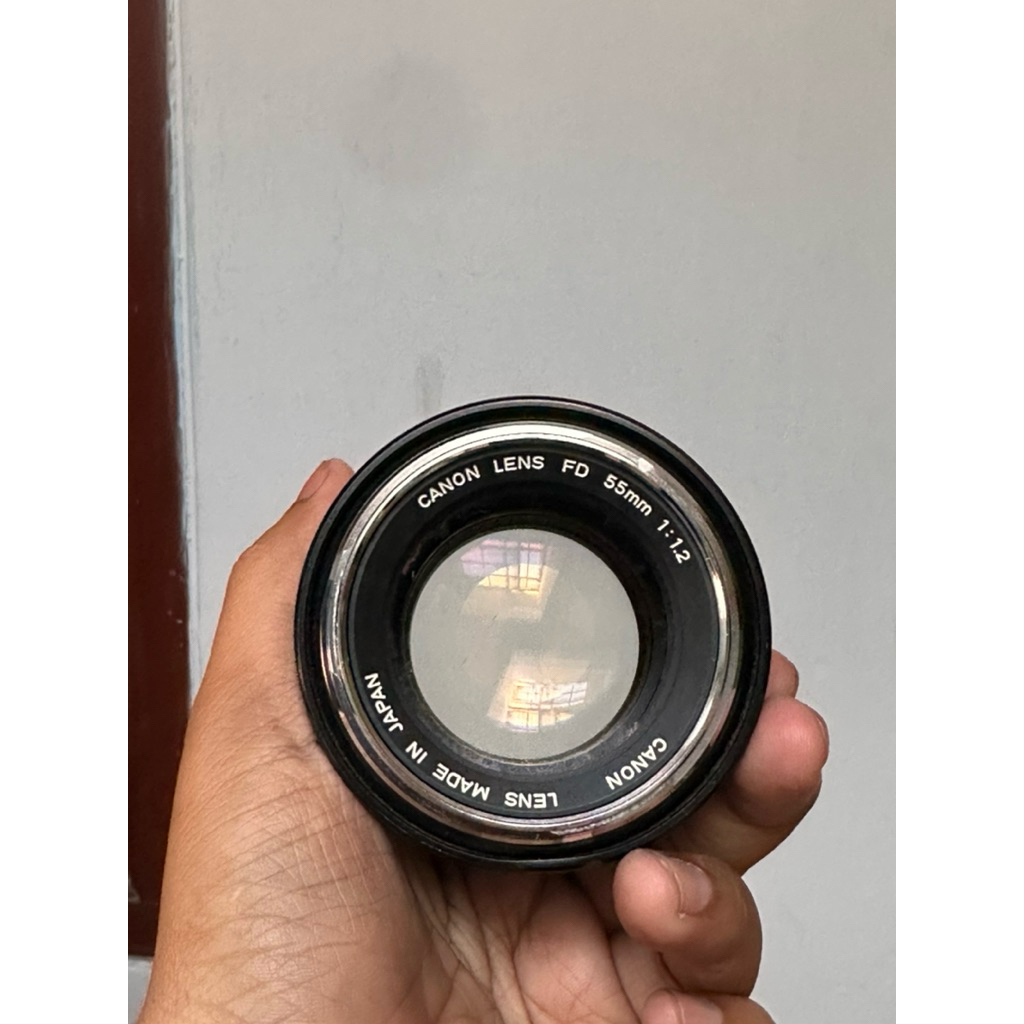 Lensa Canon FD 55mm F1.2 Chrome Muluss