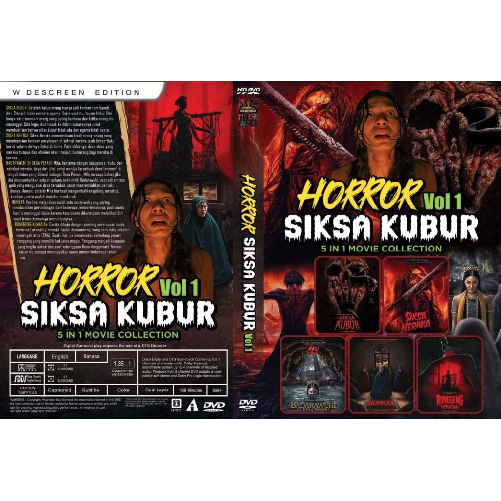 kaset Horror vol 1 Siksa Kubur 5 in 1 Movies Collection [2025]