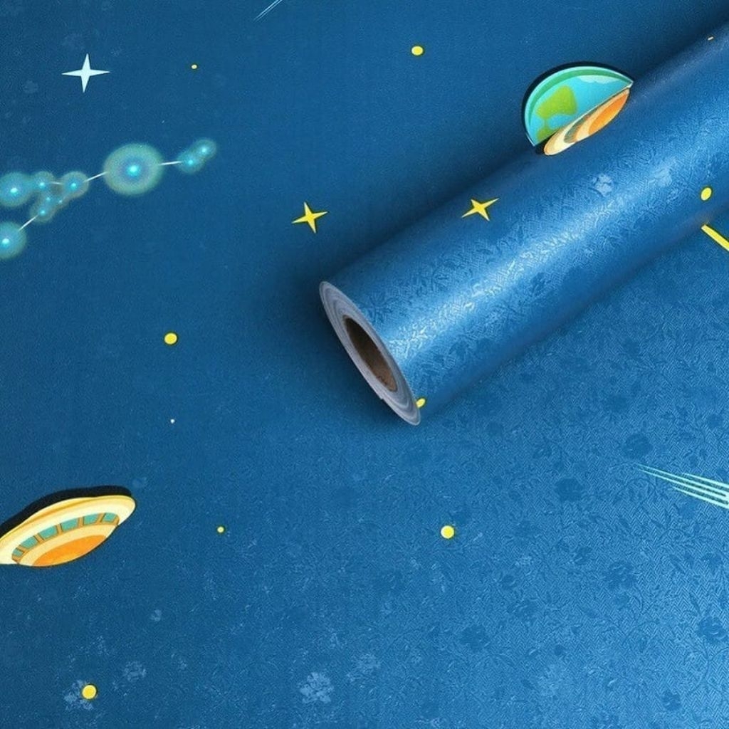WALLPAPER DINDING I STIKER DINDING KAMAR ANAK ELEGAN PVC 3,5M - 4M MUDAH DI PASANG