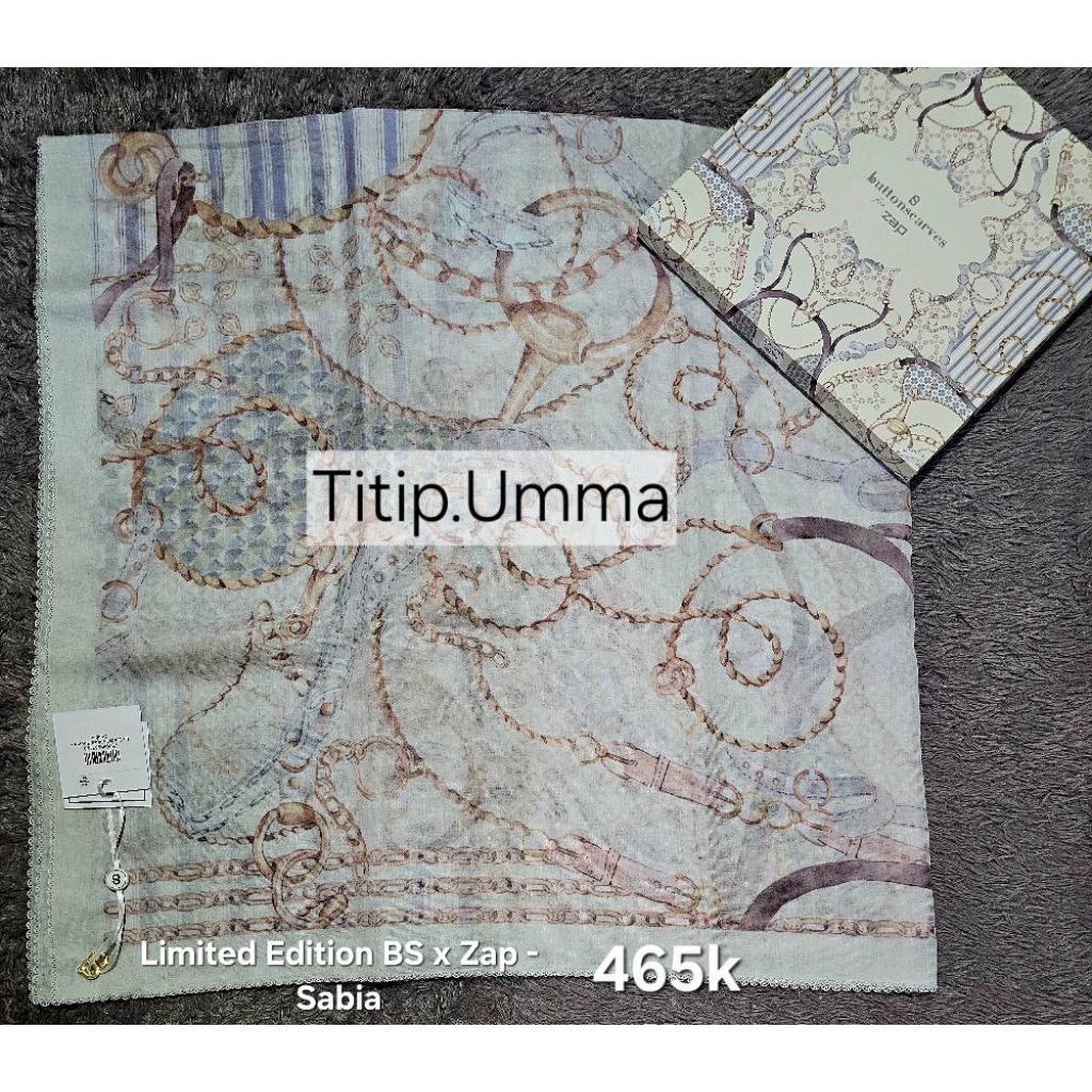 Buttonscarves X Zap La Cordella White