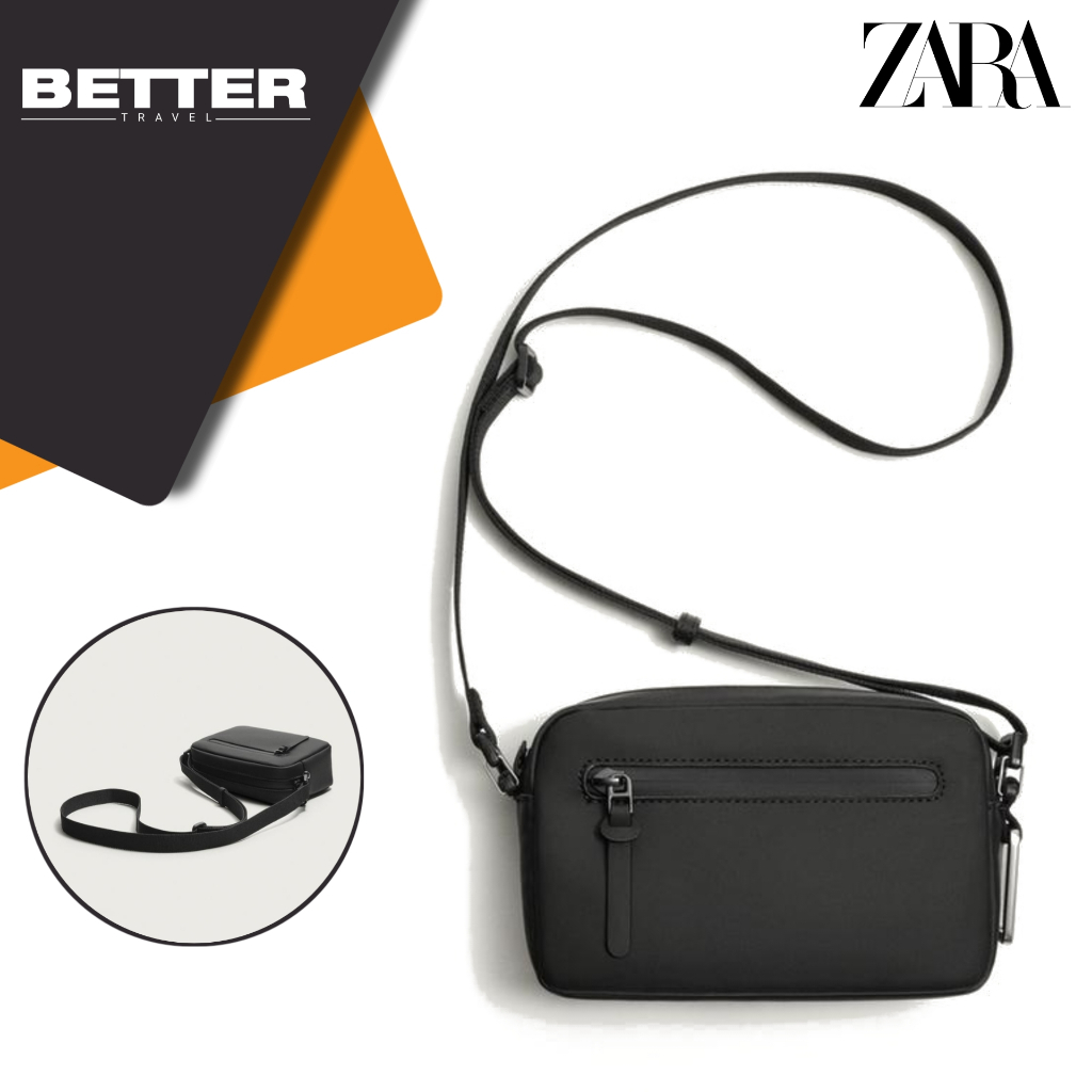 ZARA tas selempang mini pria kasual formal crossbody bag sling bag