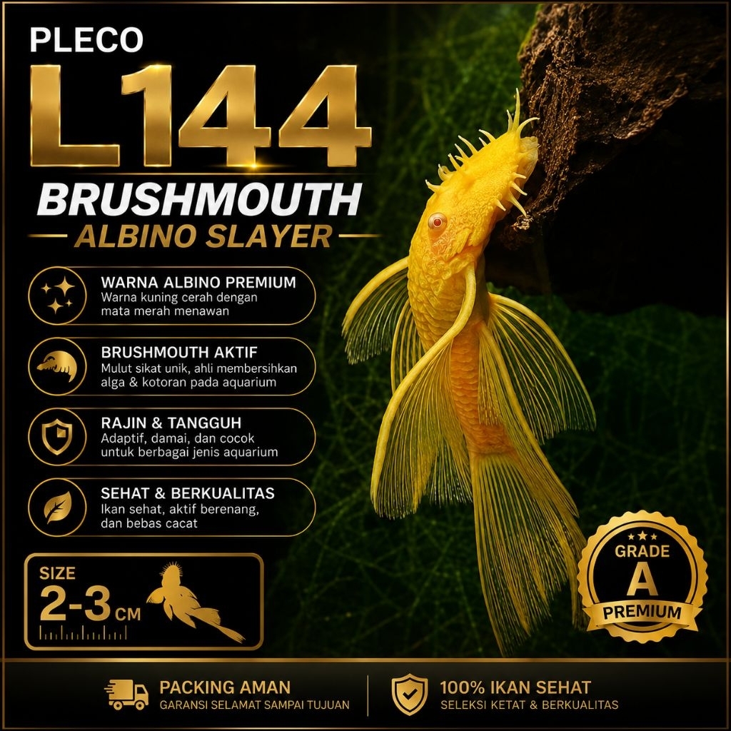 Brushmouth Albino Slayer | pleco L144 | Sapu sapu slayer