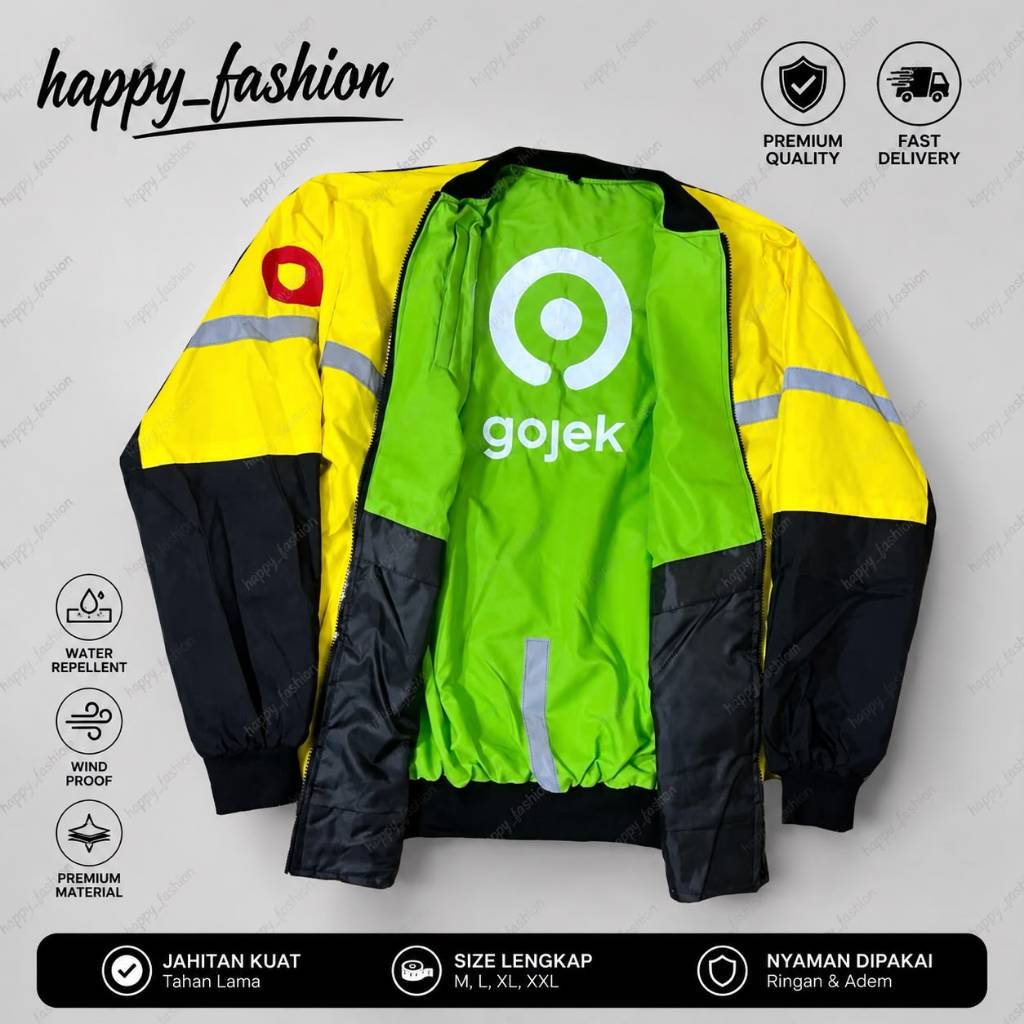 Jaket Bolak Balik Gojek Dan Maxim Murah / Jaket bolak balik terlaris / jaket ojol terbaru 2026