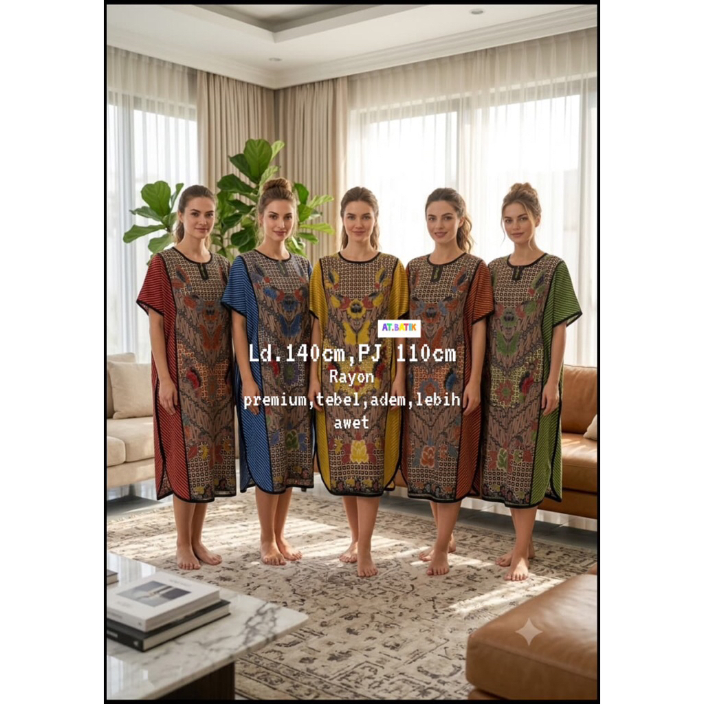 ALESHA BATIK ORI DASTER KELELAWAR PREMIUM | DASTER LOWO PREMIUM