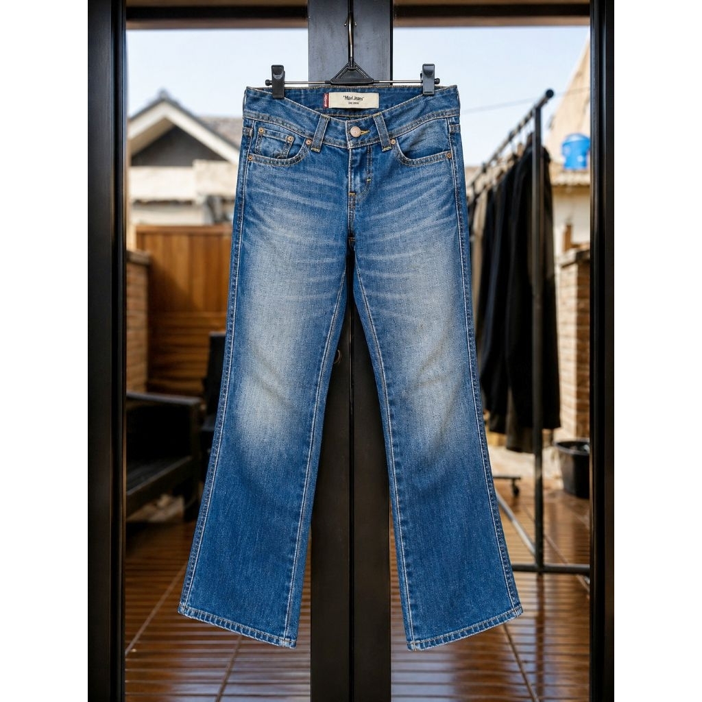 Levi's bluewash jeans bootcut marissa cutbray vintage celana denim vtg levis flare
