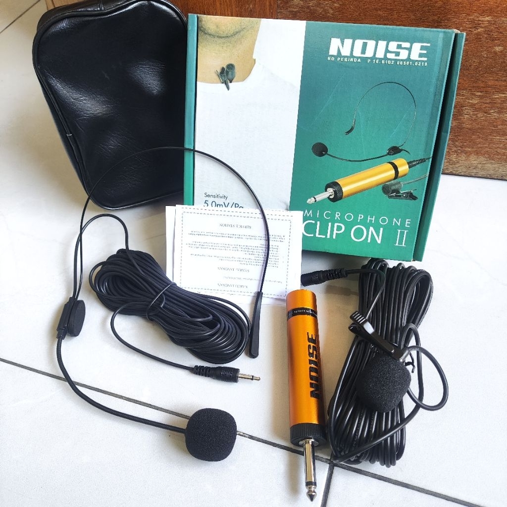 Mic Imam Cantolan Telinga Kepala NOISE dua Fungsi Clip Mic Kancing Mic Imam Sholat Mic kera baju Mic