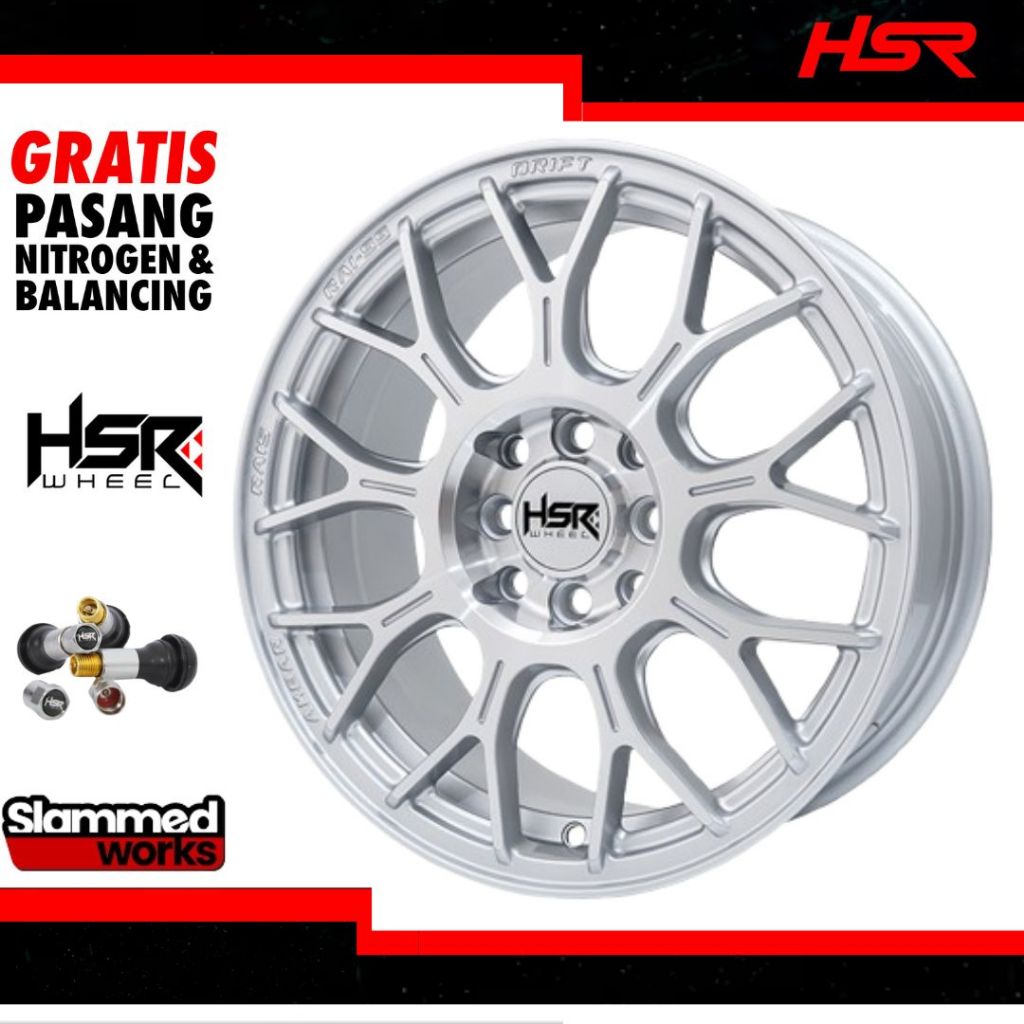 Velg Original Hsr Rai S5 Ring 16 Model BBS Untuk Jazz Datsun Avanza Livina Dlln