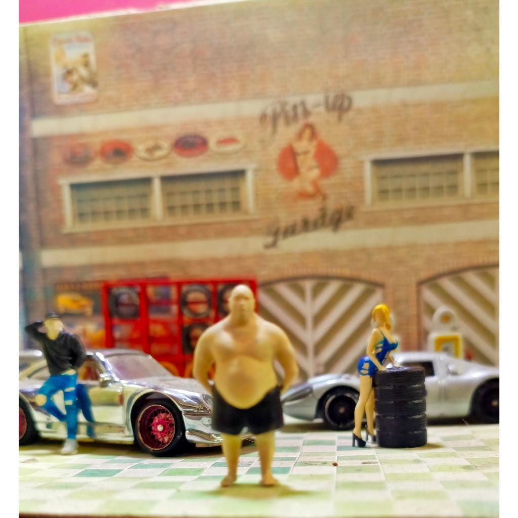 figure Skala 1:64 Dwayne Johnson Fat, The Rock Versi Gendut