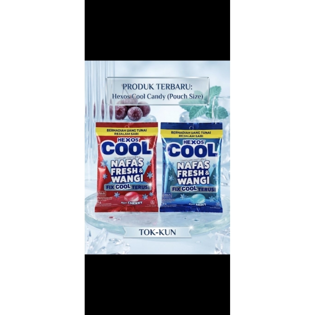 HEXOS COOL POUCH CHERRY / MINT