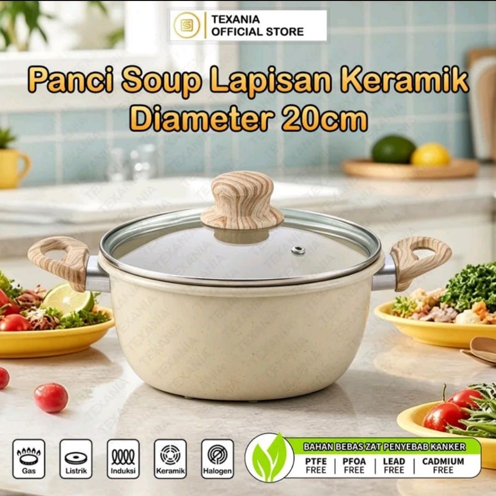 READY (INSTANT) PANCI SET ORIGINAL TEXANIA (SUDAH TERMASUK TUTUP KACA)