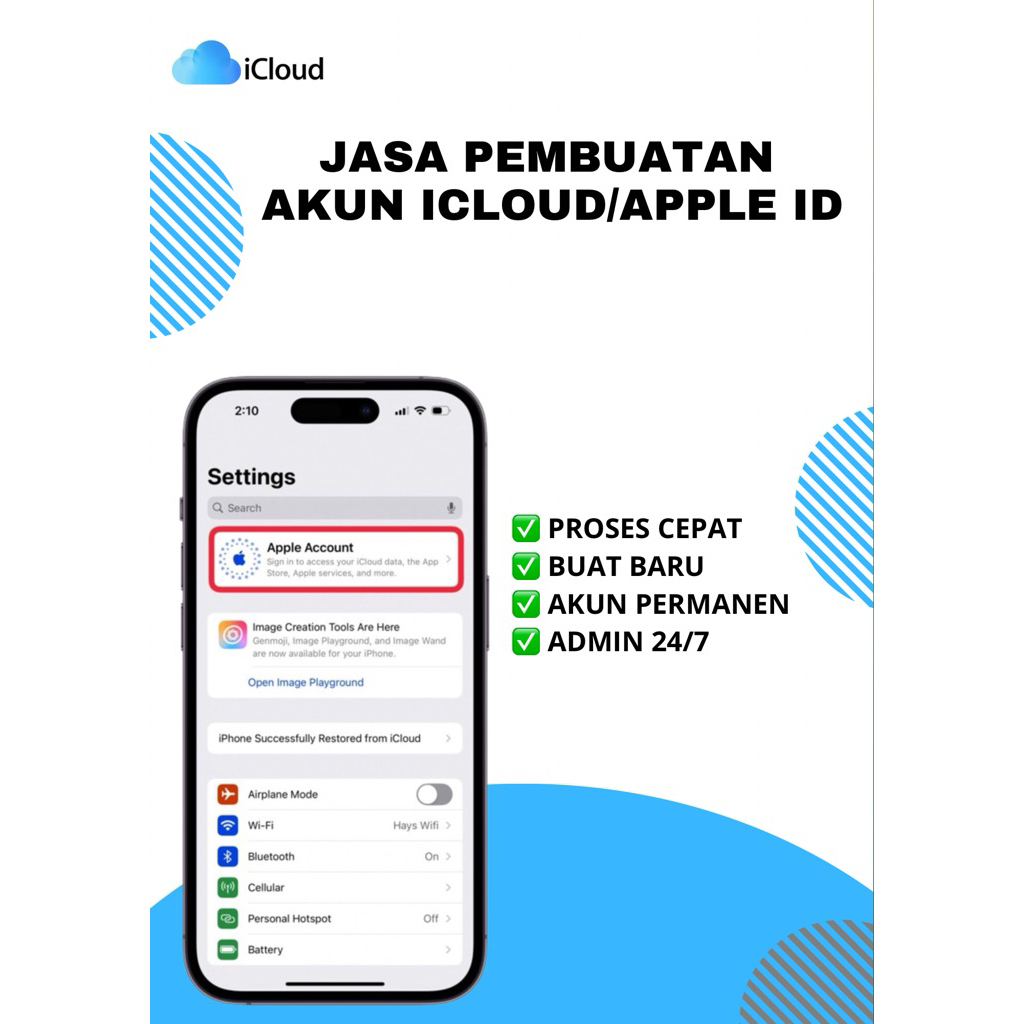 Pembuatan Akun icloud apple id