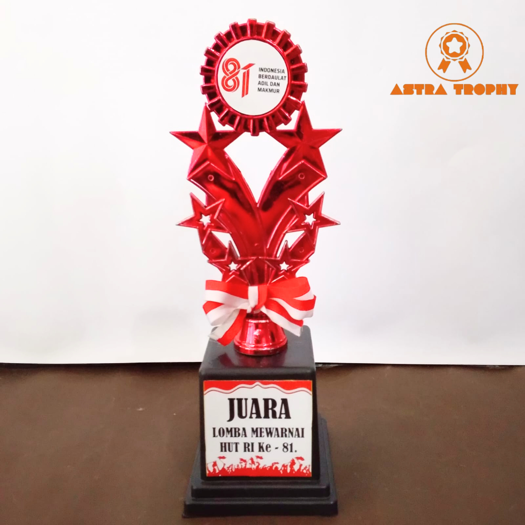 Piala Agustusan|| Piala Plastik Free Custom Tulisan