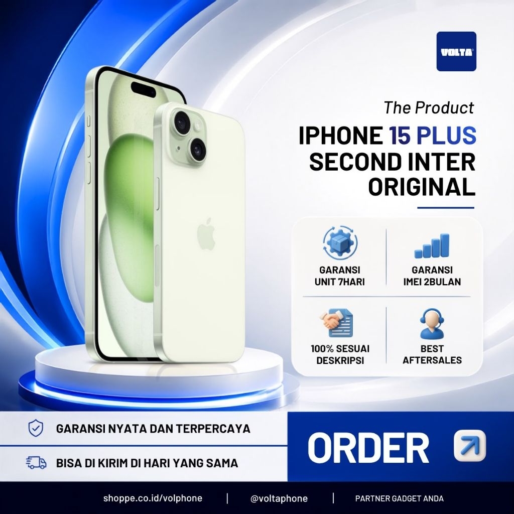 iPhone 15 Plus Second inter original 128GB/256GB