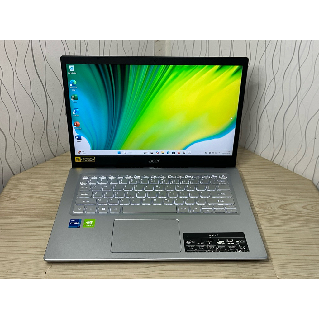 acer aspire 5 A514-54AG Intel Core i7-1165G7 Ram 8 GB SSD 512 GB VGA nvidia MX 350 2 GB Normal siap 