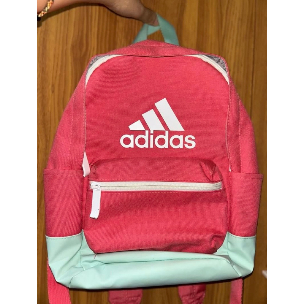 {Preloved Like a NEW} Tas Ransel Anak Adidas Kids Mini Classic Backpack With Chest Strap - Pink Aqua