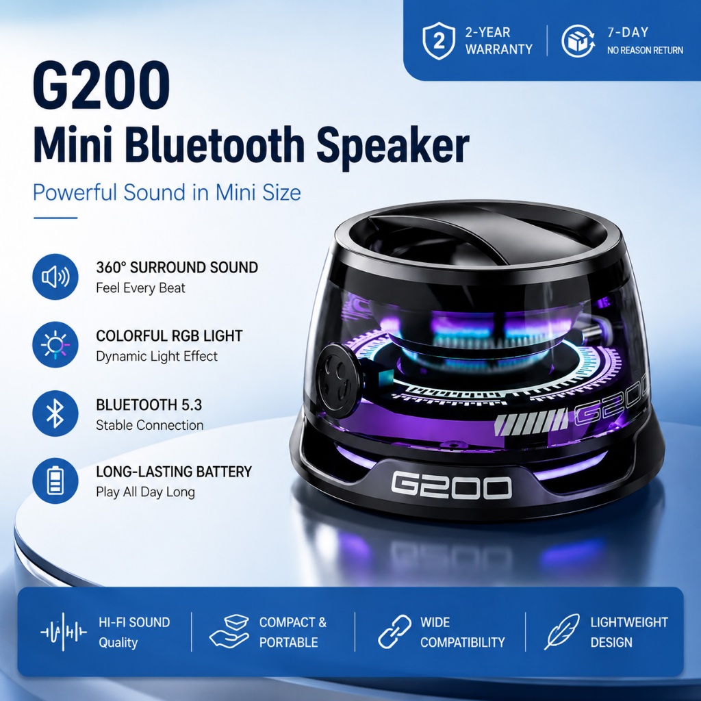 WANKEI LENTIVEN Waterproof Mini Speaker Wireless Bluetooth Speaker