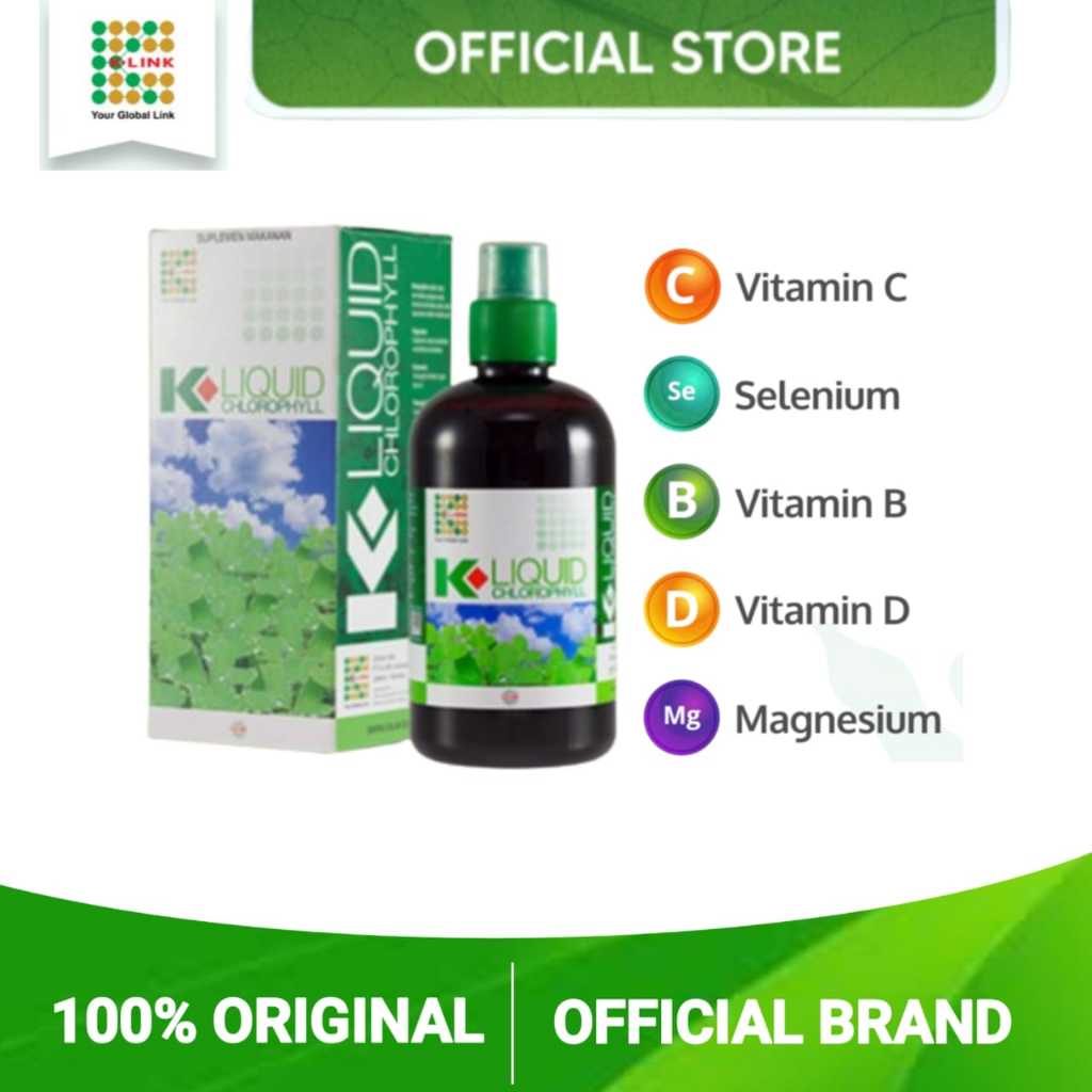 Kliquid Chlorophyl Original.Klorofil K link Original asli.Klorofil K link Original.Chlorophyl K link