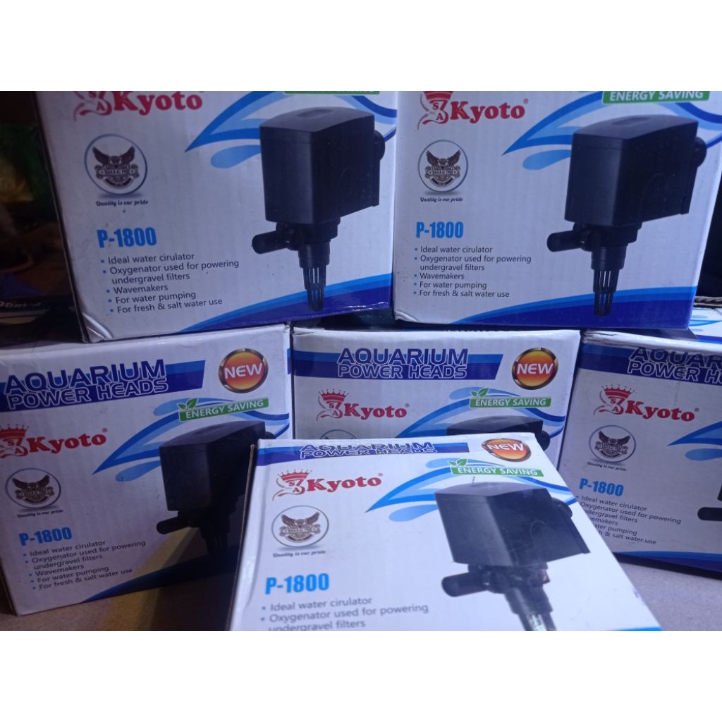 kyoto P-1800 Pompa Celup Aquarium Kolam Air Mancur Hidroponik