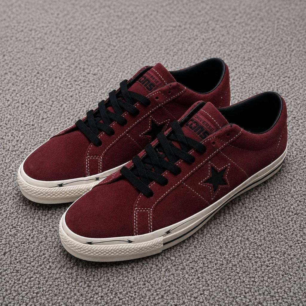 Sepatu Converse os low deep bordeaux maroon barang Nos a05091c