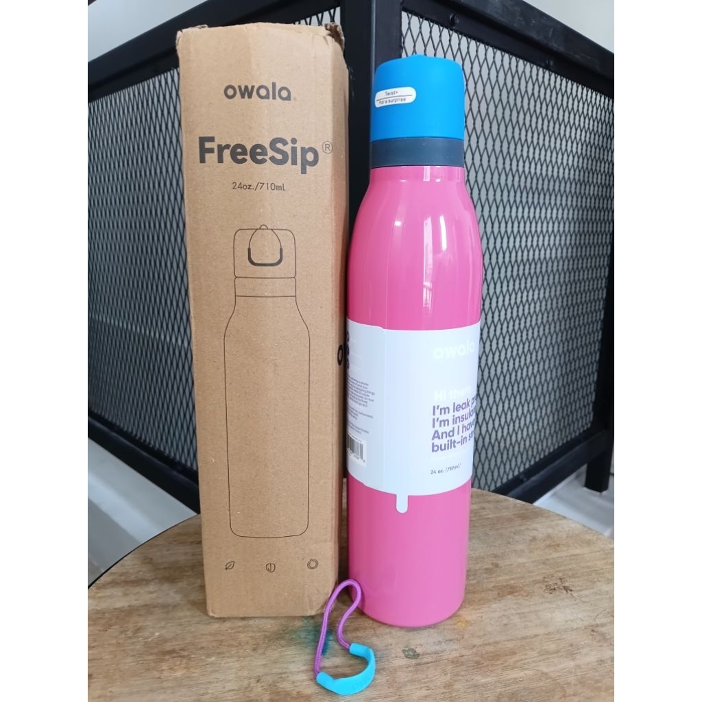 Tumbler Owala Twist Warna Pink Fanta 24 0Z - Baru