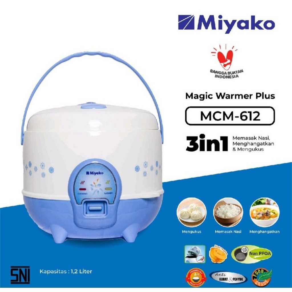 Rice Cooker/Magicom Miyako MCM-612 (1,2Ltr)