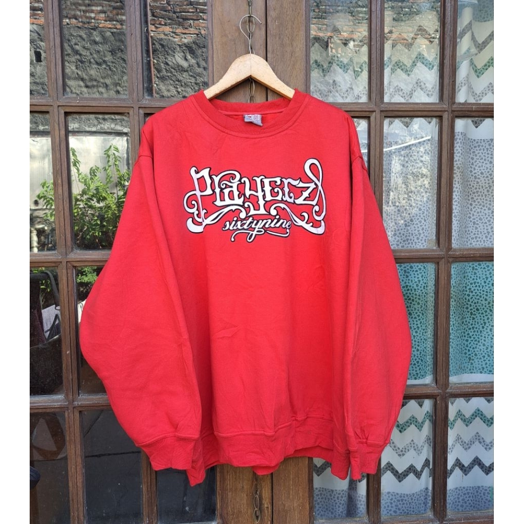 crewneck Playerz 69 Hip Hop Clothing Big Size 3XL