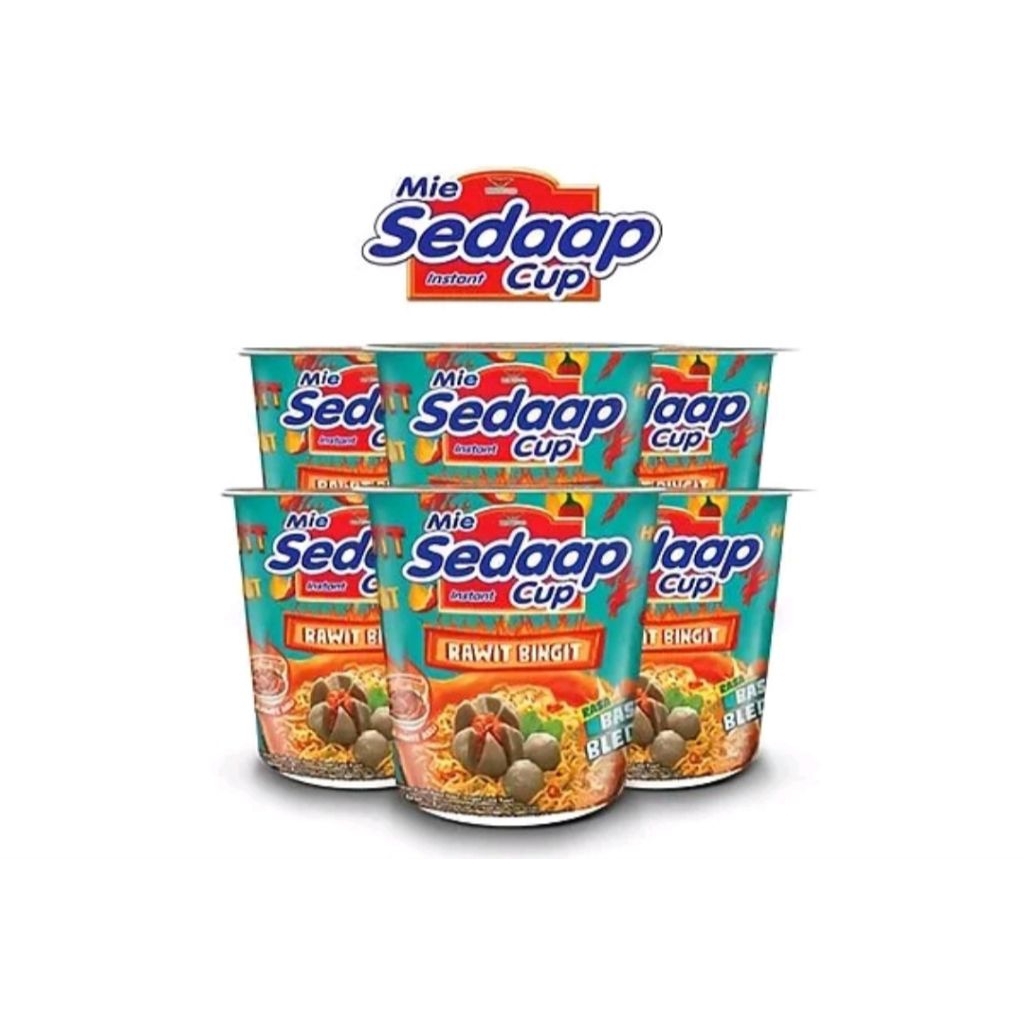 mie sedap cup baso bleduk 77 gram 1 karton 12 pcs