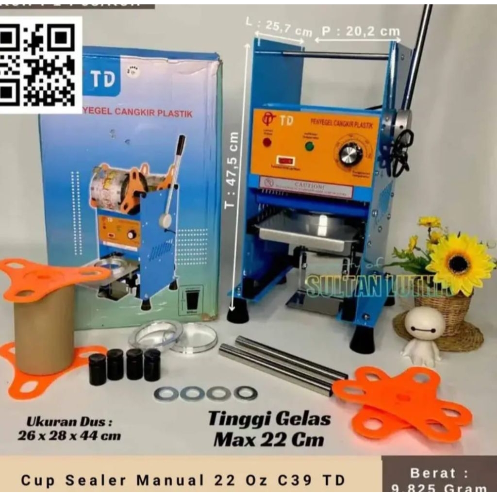 Cup Sealer Manual 22 Oz C39 TD