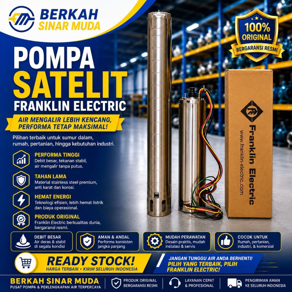 POMPA FRANKLIN 2HP 1PHASE 4SPM3/25 SUBMERSIBLE PUMP FRANKLIN