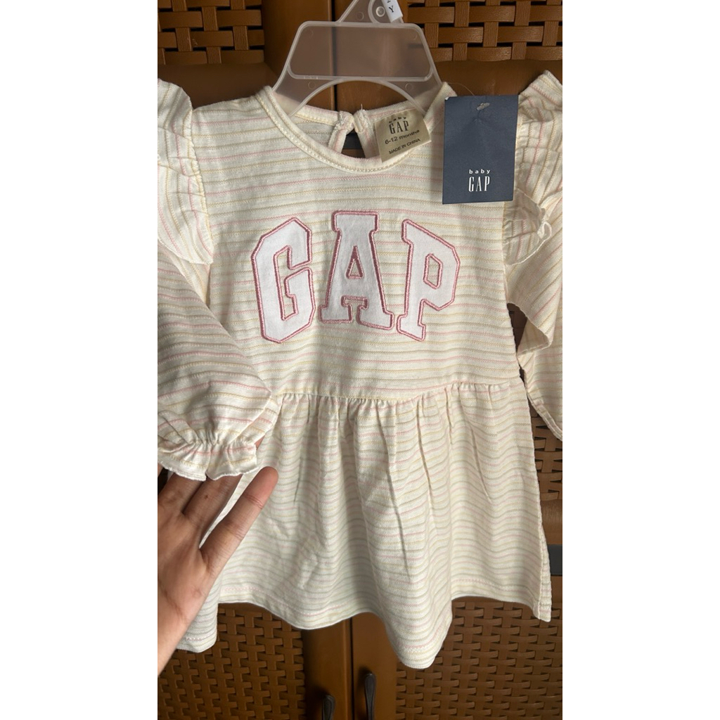 dress baby gap jumper kutung ruffle romper gap