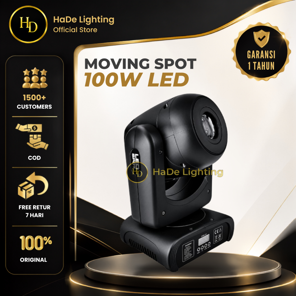 Lampu Moving Head Spot Mini 100 Watt LED